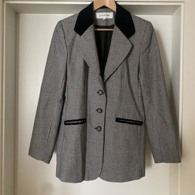 Houndstooth blazer