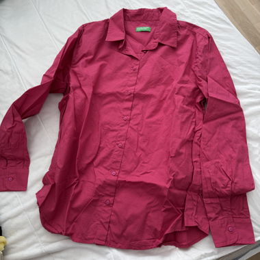 Pinkes Langarmhemd