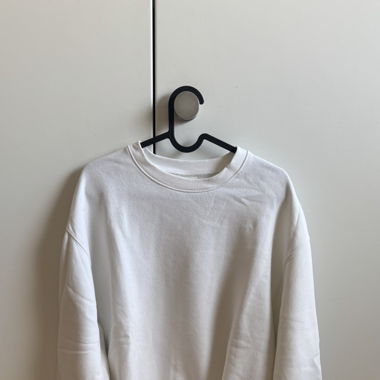 Weisser Pullover, S (oversized), Pull & Bear