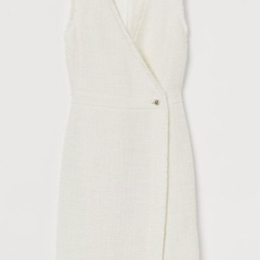 H&M Kleid Gr. 36, Bouclé-Optik