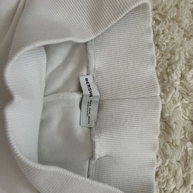 Pantalon évasé blanc Bershka