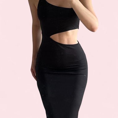 Robe moulante H&M noire avec découpes Taille S