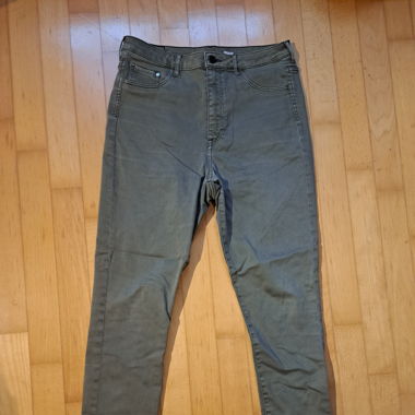 Jägergrüne High Waist Jeggings