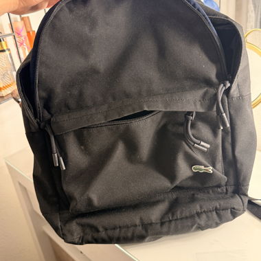 Black Lacoste Backpack
