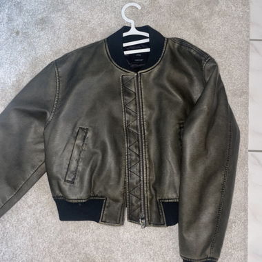 Giacca bomber MNG in pelle