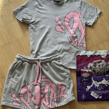 Ensemble d'été Syna World (rose/gris)