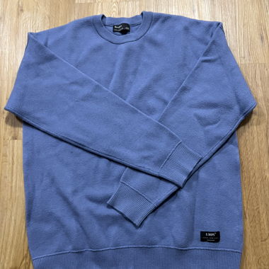 Bershka blue knit sweater M