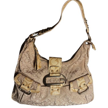 Vintage GUESS Monogram Shoulder Bag Y2K