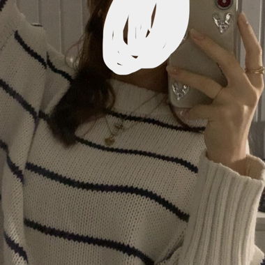 Pull en maille rayé