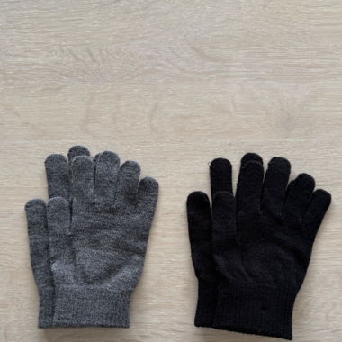 Damen Handschuhe H&M – Schwarz & Grau – Onesize