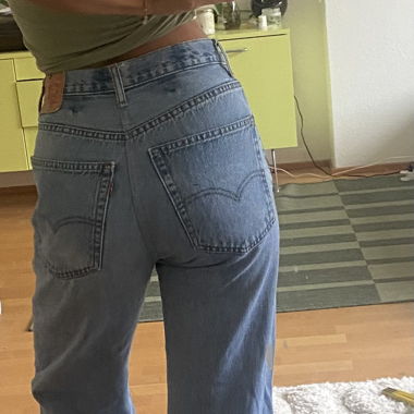 Levis high waist wide leg, gr. waist 28