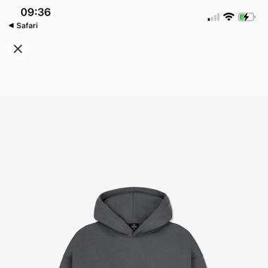 Oversized grauer Hoodie