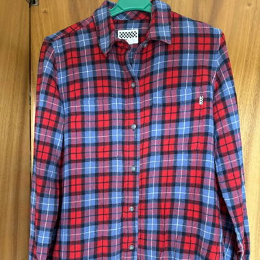 Herren Hemd Holzfäller Lumberjack rot Langarm