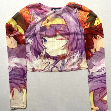 Mesh Top with Anime Print by New Girl Order