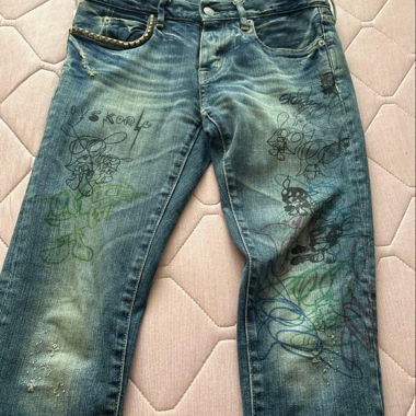 Jeans skinny graphique Hysteric Glamour pour femmes