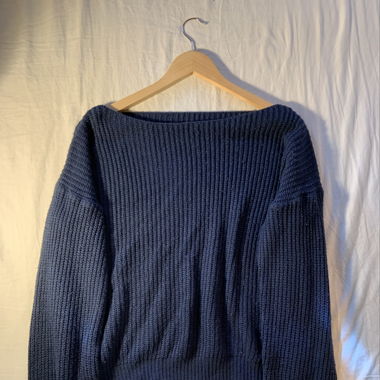 Off-Shoulder Strickpullover 
