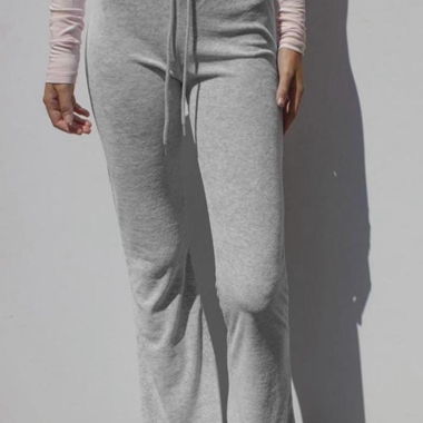 Grey flared sweatpants