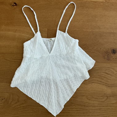 White Strap Top