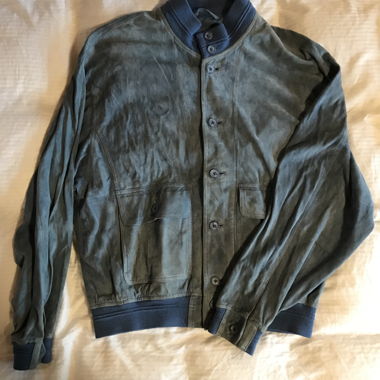 Suede/Velour Bomber Jacket