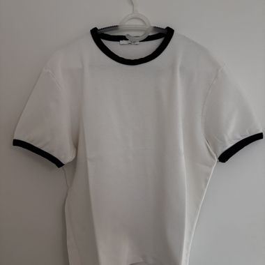 T-shirt Zara bianco/nero