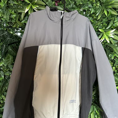 Giacca windbreaker Umbro grigio-crema