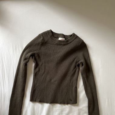 Crop top / pull kaki