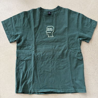 T-shirt verde Brain-Dead XL