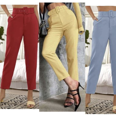 Women’s light blue,red or yellow trousers-size XS 