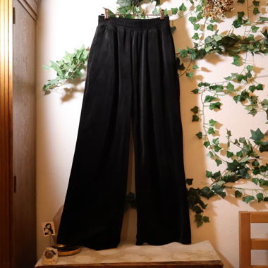 Pantaloni in velluto neri