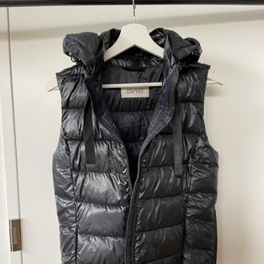 Gilet/Weste, Esprit, schwarz/blau