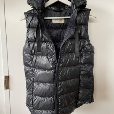 Gilet/Weste, Esprit, schwarz/blau