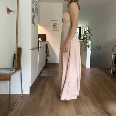 Seidenkleid rosa/lachs