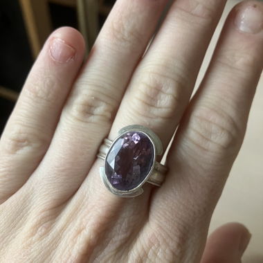925 Silver Amethyst Ring