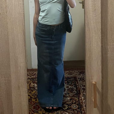 Gonna maxi in denim
