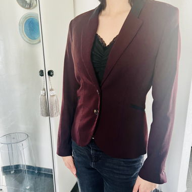 Veste de blazer bordeaux