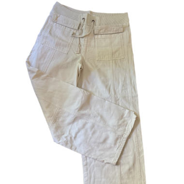 Pantaloni cargo in cotone beige chiaro Pull&Bear (xs)