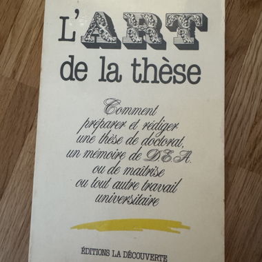 L'Art de la thèse