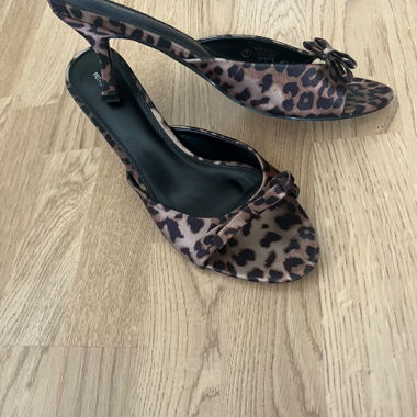 Leopard Print Kitten Heels