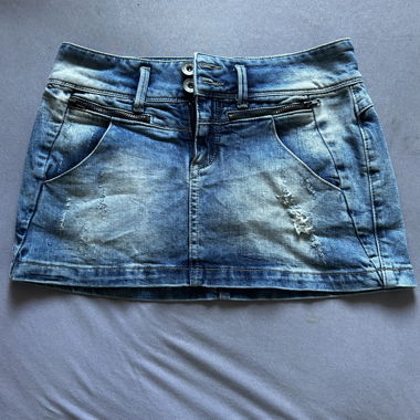 Gonna mini in denim Amisu