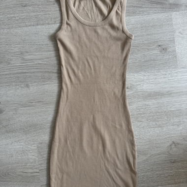 Beige Slim Fit Dress - H&M
