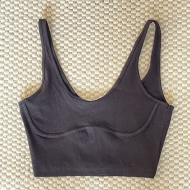 Gina Tricot black feminine crop top