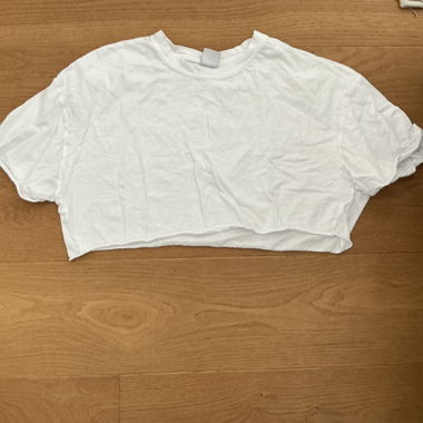 White Cropped Top