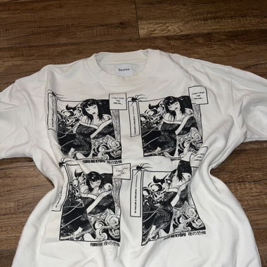 Bershka white hoodie