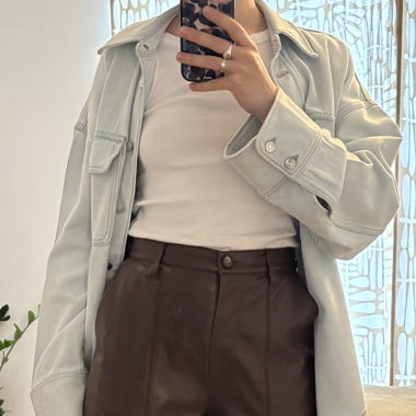 Nanuska - MASA - Alt-Leather Slim Leg Pants M
