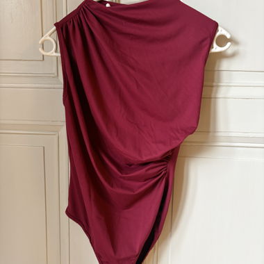 Burgundy Red Bodysuit