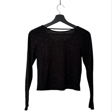 longsleeve with glitter and open back