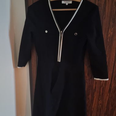 Robe zippée Morgan noire