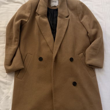 Beige mid-length coat Pimkie