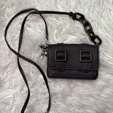 Dunkelbraune Umhängetasche Mini - neu 