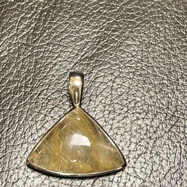 Quarzo rutilo / pendente argento 925